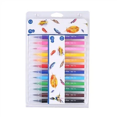 Ensemble de stylos marqueurs à pointe pinceau