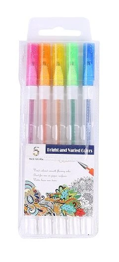 Stylos gel à paillettes pastel